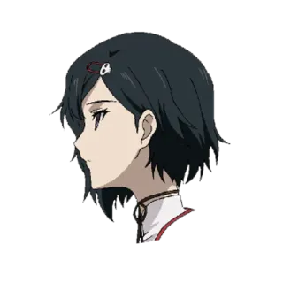🤔 Аниме, Женщина, Профиль, Волосы, Персонаж telegram sticker