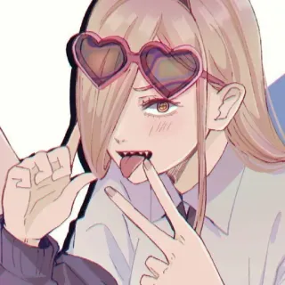 😎 Power Chainsaw Man อนิเมะ, มังงะ, Chainsaw Man, Power, ตัวละคร, การ์ตูน, อนิเมชั่น whatsapp sticker