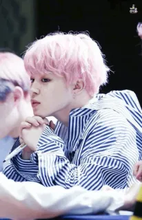 ➖ Jimin kpop, k-pop, penyanyi, idola, asia, rambut pink, pria whatsapp sticker