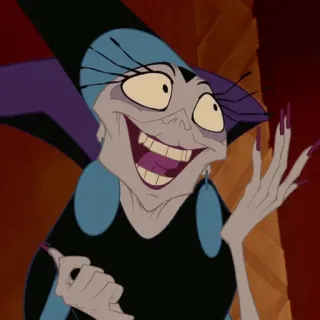 🍂 Yzma The Emperor's New Groove Yzma, Disney, El Emperador y sus Locuras, villana, dibujos animados telegram sticker