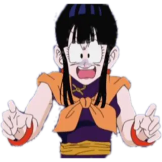 😨 Chi-Chi Dragon Ball anime, dragon ball, character, cartoon, chi-chi telegram sticker
