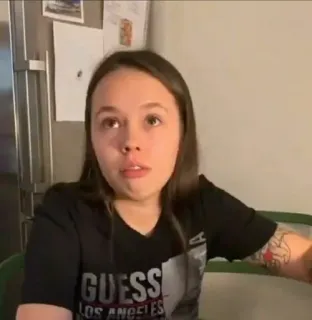 🌟 GUESS LOS ANGELES persona, donna, t-shirt, guess, los angeles telegram sticker