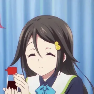 🌸 anime, ragazza, salsa di soia, carino telegram sticker