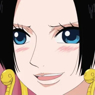 🥰 Boa Hancock One Piece Anime, Mangá, Pirata, Linda, Mulher telegram sticker
