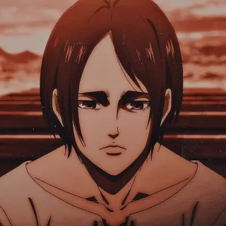 😞 Eren Yeager Attack on Titan anime, sad, eren, attack on titan, character telegram sticker