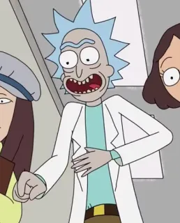 😂 Rick Sanchez Rick and Morty Rick and Morty, Rick Sanchez, Cartoon, Adult Swim, Animatie, Sciencefiction telegram sticker