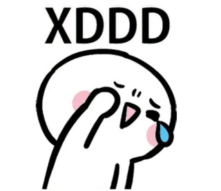 😆 XDDD Emoji, Meme, Gíria da internet, Expressão, Rindo, Chorando de rir whatsapp sticker