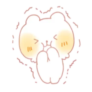 😣 lucu, kawaii, binatang, beruang, stiker, kartun whatsapp sticker
