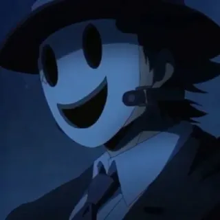 🚬 Sniper Mask High-Rise Invasion Anime, Máscara, Francotirador, Personaje, High-Rise Invasion, Sombrero telegram sticker