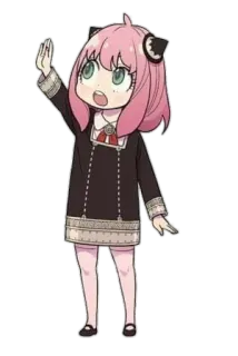 🥴 Anya Forger Spy x Family anime, spy x family, anya forger, chibi, cartoon, cute telegram sticker