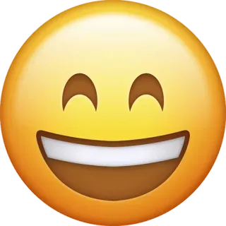 😄 emoji, happy, face, smile whatsapp sticker