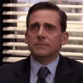 😭 Michael Scott The Office triste, pleurer, bureau, télé, employé whatsapp sticker