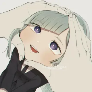 🥺 Hatsune Miku https://www.deviantart.com/art/Miku-Hatsune-596489244 anime, manga, girl, portrait, digital art, fan art, cute telegram sticker