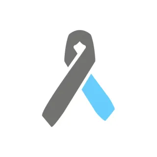🌡 осведомленность, лента, серый, синий, причина telegram sticker