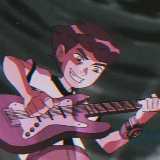 🎌 Ben Tennyson Ben 10 cartoon, Ben 10, guitar, character, entertainment, animation telegram sticker