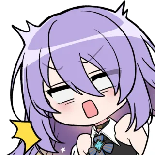 😱 Anime, Chibi, Cartoon, Expressie, Geschrokken, Verrast, Reactie telegram sticker
