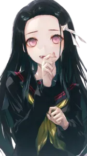 😎 Nezuko Kamado Demon Slayer Anime, Nezuko, Demonio, Chica, Kamado telegram sticker