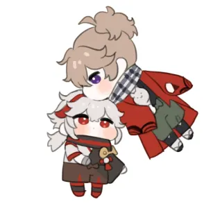 🏖 Kaedehara Kazuha Genshin Impact anime, chibi, cute, video game, Genshin Impact, Kaedehara Kazuha telegram sticker