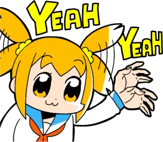 Pop Team Epic :: @line_stickers telegram stickers