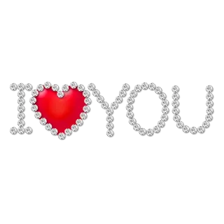 ❤ I ♥ YOU любовь, сердце, бриллианты, я люблю тебя, романтика telegram sticker
