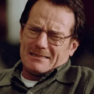 🌓 Walter White Breaking Bad crying, distressed, emotional, tv show, sad, man telegram sticker