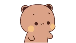 🍩 bear, cute, cartoon, animal, kawaii, sticker telegram sticker
