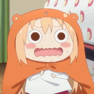 🍫 Anime, Sudor, Dibujos animados, Impactado, Asustado, Expresión telegram sticker