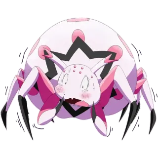 😳 anime, spider, cute, pink, monster telegram sticker
