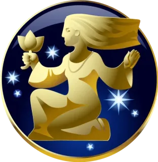 🙁 virgo, zodiak, astrologi, horoskop, konstelasi, zodiak, bintang telegram sticker