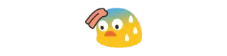 😅 Emoji, Zweet, Nerveus, Angstig, Bezorgd telegram sticker