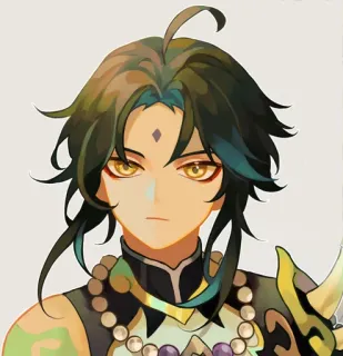 ➖ Xiao Genshin Impact Xiao, Genshin Impact, video game character, anime style, yaksha, fantasy telegram sticker