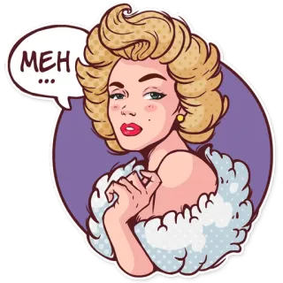 Marilyn whatsapp stickers