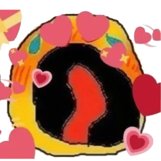 😍 coração, amor, kawaii, fofo, emoji, doce telegram sticker