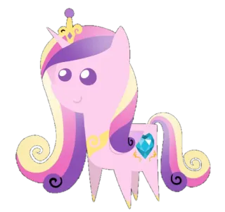 💖 Princess Cadance My Little Pony My Little Pony, Prinzessin Cadance, Cartoon, Pony, Süß, Pferd whatsapp sticker