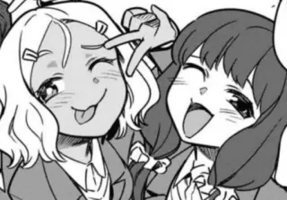 😚 Anime, Manga, Freunde, Schulmädchen, Freundschaft telegram sticker