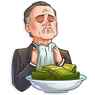 💵 Don Corleone The Godfather mafia, money, crime, movie character, luxury whatsapp sticker