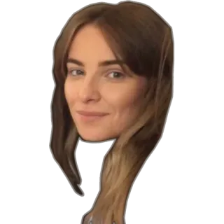 💺 femme, portrait, cheveux, personne, portrait rapproché, visage whatsapp sticker