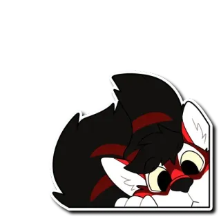 😶 동물, 개, 여우, 개, 만화, 스티커 telegram sticker