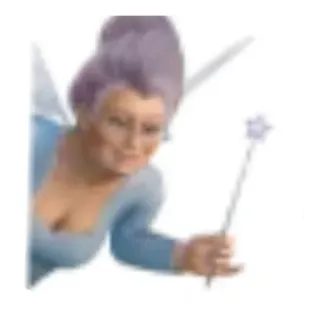 👍 Fairy Godmother Shrek 2 fairy godmother, shrek, cartoon, character, magic telegram sticker