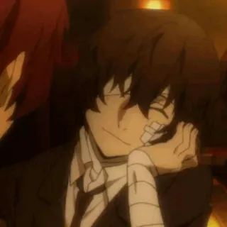 😇 Osamu Dazai Bungou Stray Dogs Anime, Vendajes, Era oscura, BSD whatsapp sticker