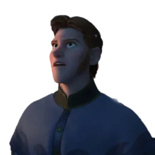 🙄 Hans Frozen animado, personaje, disney, príncipe, masculino whatsapp sticker