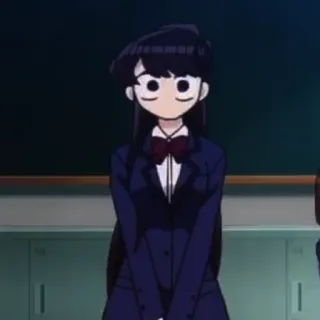 🦋 Komi Shouko Komi Can't Communicate аниме, школьная форма, Коми, Komi Can't Communicate, милая, девушка telegram sticker
