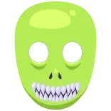 👓 crâne, dessin animé, visage, monstre telegram sticker