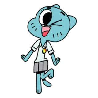 😉 Anias Watterson The Amazing World of Gumball Cartoon, animiert, Figur, lustig, Watterson telegram sticker