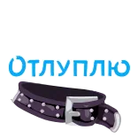🤬 Отлуплю Hundehalsband, mit Nieten, Tieraccessoire whatsapp sticker