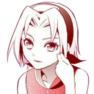 🙆 Sakura Naruto anime, manga, character, sakura, naruto telegram sticker