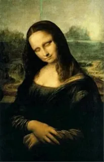 😍 Mona Lisa arte, pintura, retrato, renacimiento, Mona Lisa whatsapp sticker