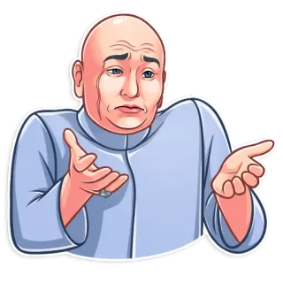 😥 người, hói, cử chỉ, cảm xúc, nhún vai, sự không chắc chắn, sự nghi ngờ telegram sticker