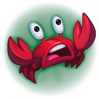 🦀 crab, cartoon, animal, sticker telegram sticker