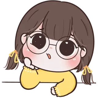 🧚‍♀ dibujos animados, niña, lindo, ilustración, pegatina, kawaii telegram sticker